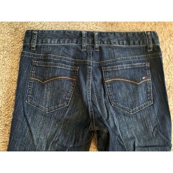 Tommy Hilfiger Classic Boot Cut Dark Wash Denim Jeans Size 6R - Picture 6 of 8